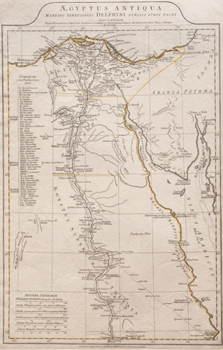 Egypt antique map 1811